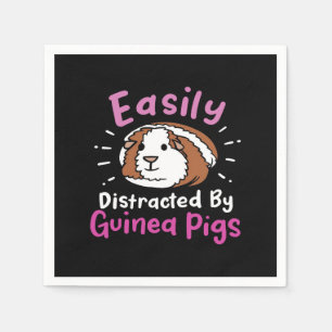 Serviette En Papier Easily Distracted by Guinée Pigs   Cute Pet