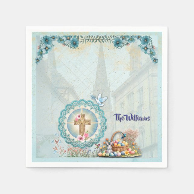 Serviette En Papier  Easter Brunch Napkins – Personalized (Devant)