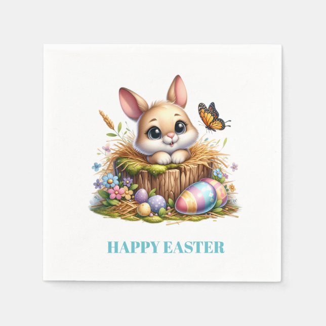 Serviette En Papier Easter Bunny Paper Napkins (Devant)