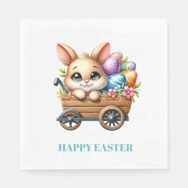 Serviette En Papier Easter Bunny Paper Napkins (Devant)