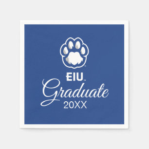 Serviette En Papier Eastern Illinois Panthers Empreinte de patte & EIU