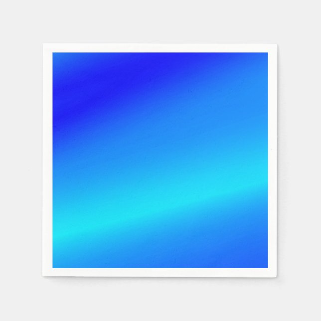 Serviette En Papier Eau claire bleu cuivre pastel abstrait (Devant)