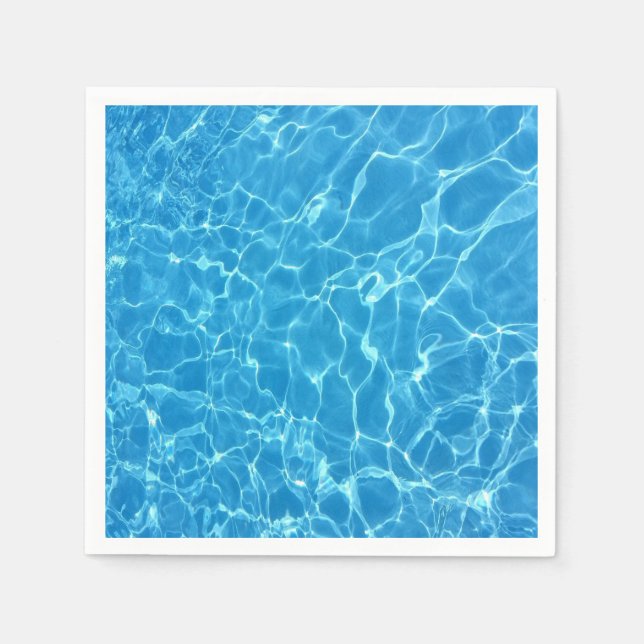 Serviette En Papier Eau turquoise (Devant)