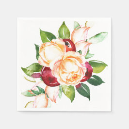 Serviette En Papier Eaux roses et Berry