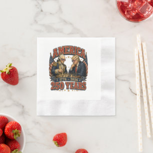 Serviette En Papier Échecs patriotiques 250