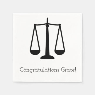 Serviette En Papier Échelles personnalisables de serviettes de justice