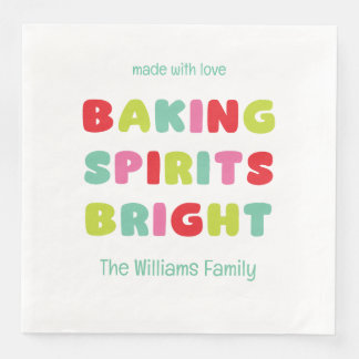 Serviette En Papier Éclairer les Esprits de Pâtisserie