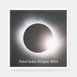 Serviette En Papier Éclipse solaire totale 2024