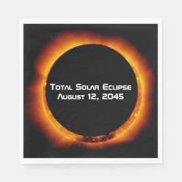 Serviette En Papier Éclipse solaire totale 2045