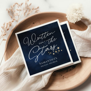 Serviette En Papier Écrit dans la Fête des mariées des étoiles