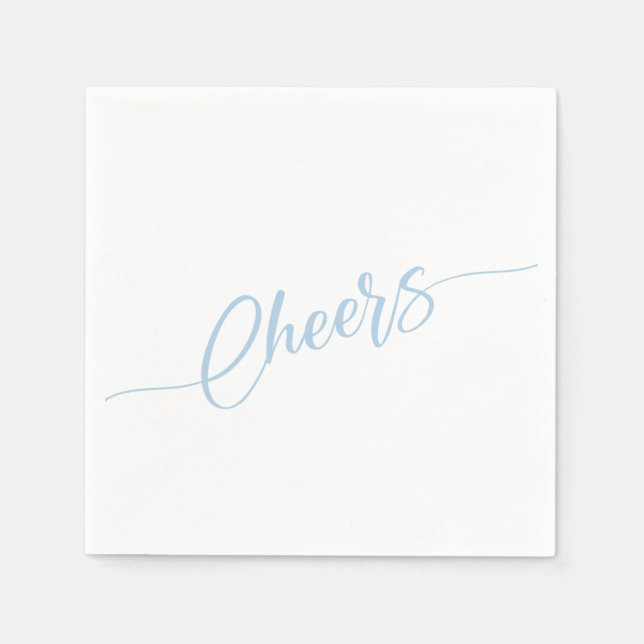 Serviette En Papier Écriture Élégante Fête de Remerciements (Devant)