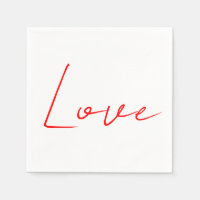 Écriture Mariage tendance White Red Love Nom