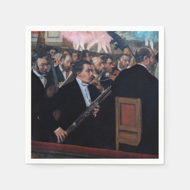 Serviette En Papier Edgar Degas - Orchestre à l'Opéra (Devant)