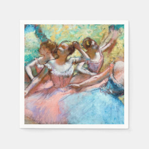 Serviette En Papier Edgar Degas - Quatre Ballerinas sur scène
