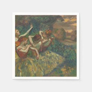 Serviette En Papier Edgar Degas Quatre Danseurs Impressionniste