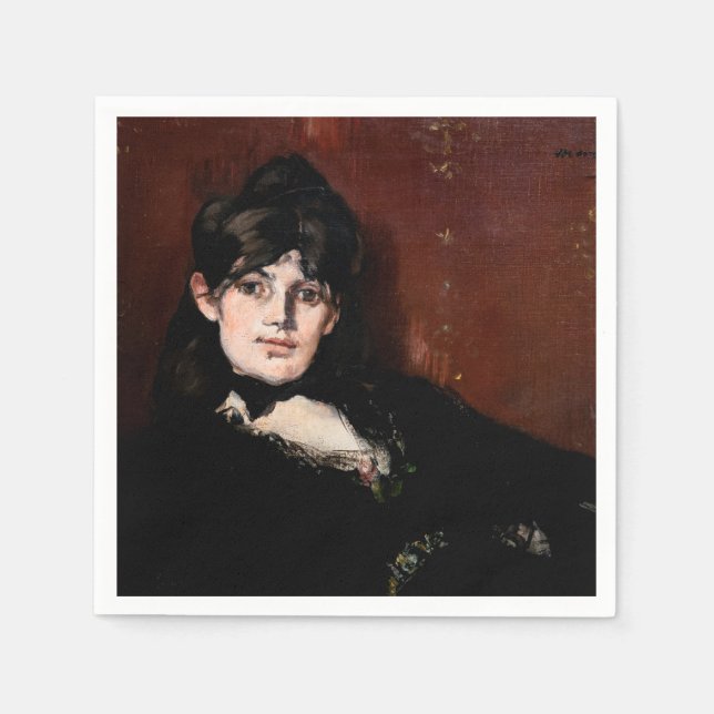 Serviette En Papier Edouard Manet - Berthe Morisot se rétracte (Devant)