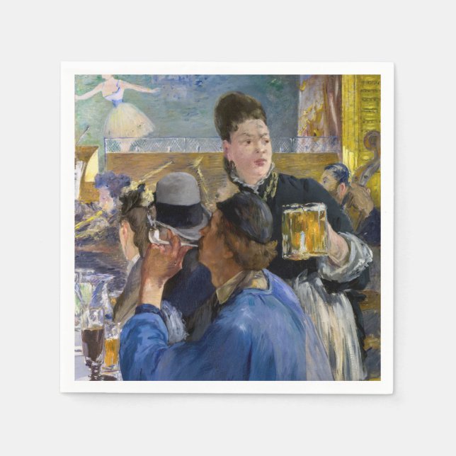 Serviette En Papier Edouard Manet - Coin d'un Café-Concert (Devant)