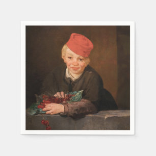 Serviette En Papier Edouard Manet - Garçon aux cerises