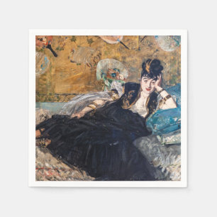 Serviette En Papier Edouard Manet - Lady avec fans