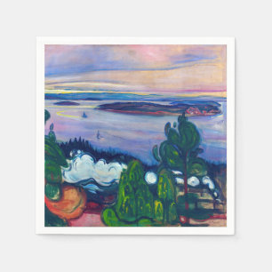 Serviette En Papier Edvard Munch - Fumée de train