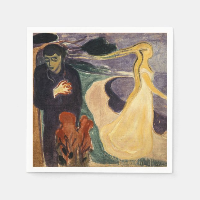 Serviette En Papier Edvard Munch - Séparation (Devant)