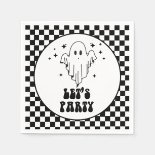 Serviette En Papier Éffrayant Halloween Faisons la fête