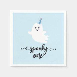 Serviette En Papier Éffrayant un jote fantôme Halloween 1er anniversai