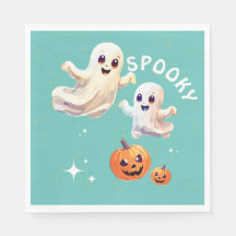 Éffrayant un mignon Halloween Anniversaire fantôme