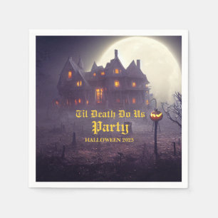 Serviette En Papier Éffrayante fête d'Halloween