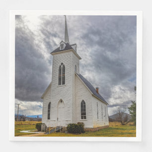 SERVIETTE EN PAPIER ÉGLISE DE PAYS