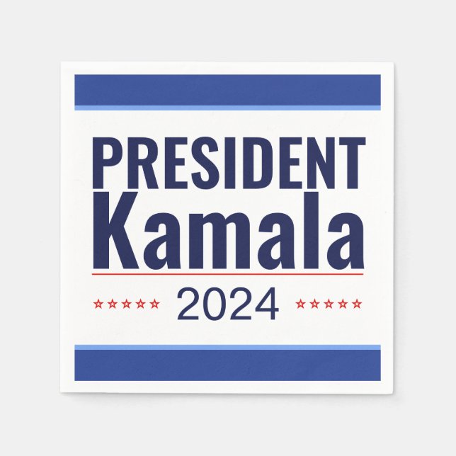 Serviette En Papier Élection du président Kamala 2024 (Devant)