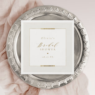 Serviette En Papier Elégance encadrée Fête des mariées classique moder