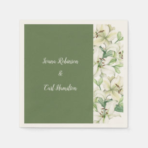 Serviette En Papier Élégance LILY Blossom