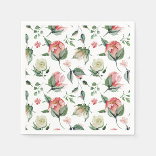 Serviette En Papier Elégance rustique Fête des mariées rose pâle