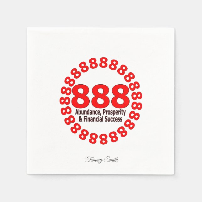 Serviette En Papier Élégant 888 Angel Numéro Papier serviettes (Devant)