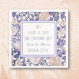 Serviette En Papier Élégant Baby shower bébé fille serviettes personna