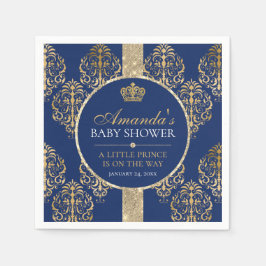 Serviette En Papier Élégant Baby shower Royal Prince