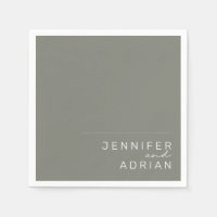 Elégant Bataillon Grey Minimal Mariage moderne