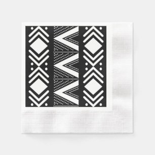 Serviette En Papier Élégant Bogolan Africain Design Papier Napkins