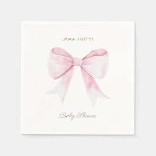 Serviette En Papier Élégant coquette rose