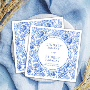 Serviette En Papier Élégant ensemble de serviettes de mariage toile de