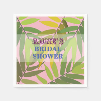 Serviette En Papier Élégant feuillage
