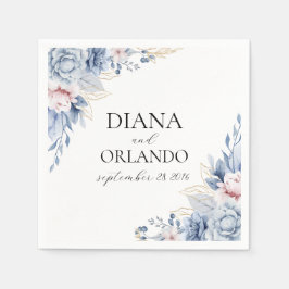 Serviette En Papier Elegant Fleur sauvage Boho