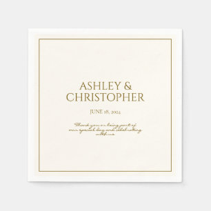 Serviette En Papier Elégant Fleur sauvage d'aquarelle violet Mariage