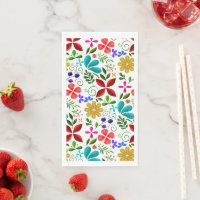 Élégant floral folklorique latino-américain