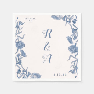 Serviette En Papier Elegant Floral Napkins