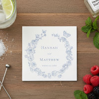 Élégant mariage à crête d'oiseau en chinoiserie bl