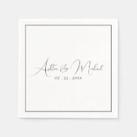 Élégant Mariage de calligraphie moderne