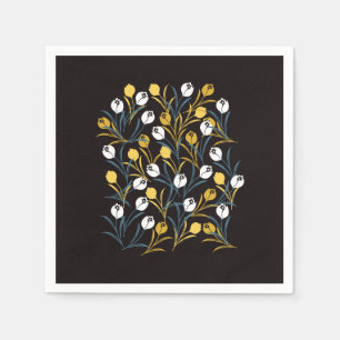 Serviette En Papier Élégant motif floral de Tulipe
