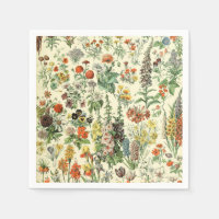 Élégant Motif Floral Fleurs Botaniques